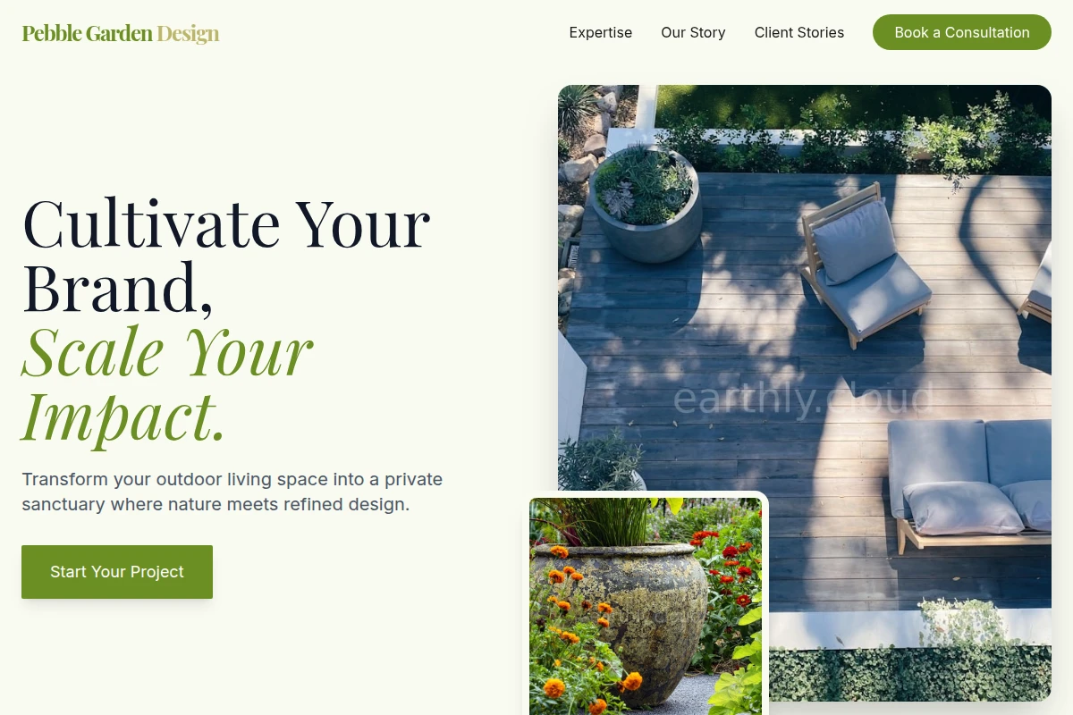 Pebble Garden Design