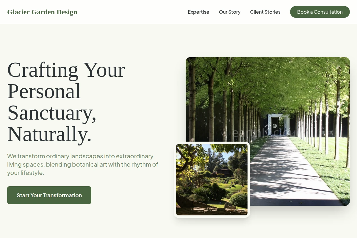 Glacier Garden Design